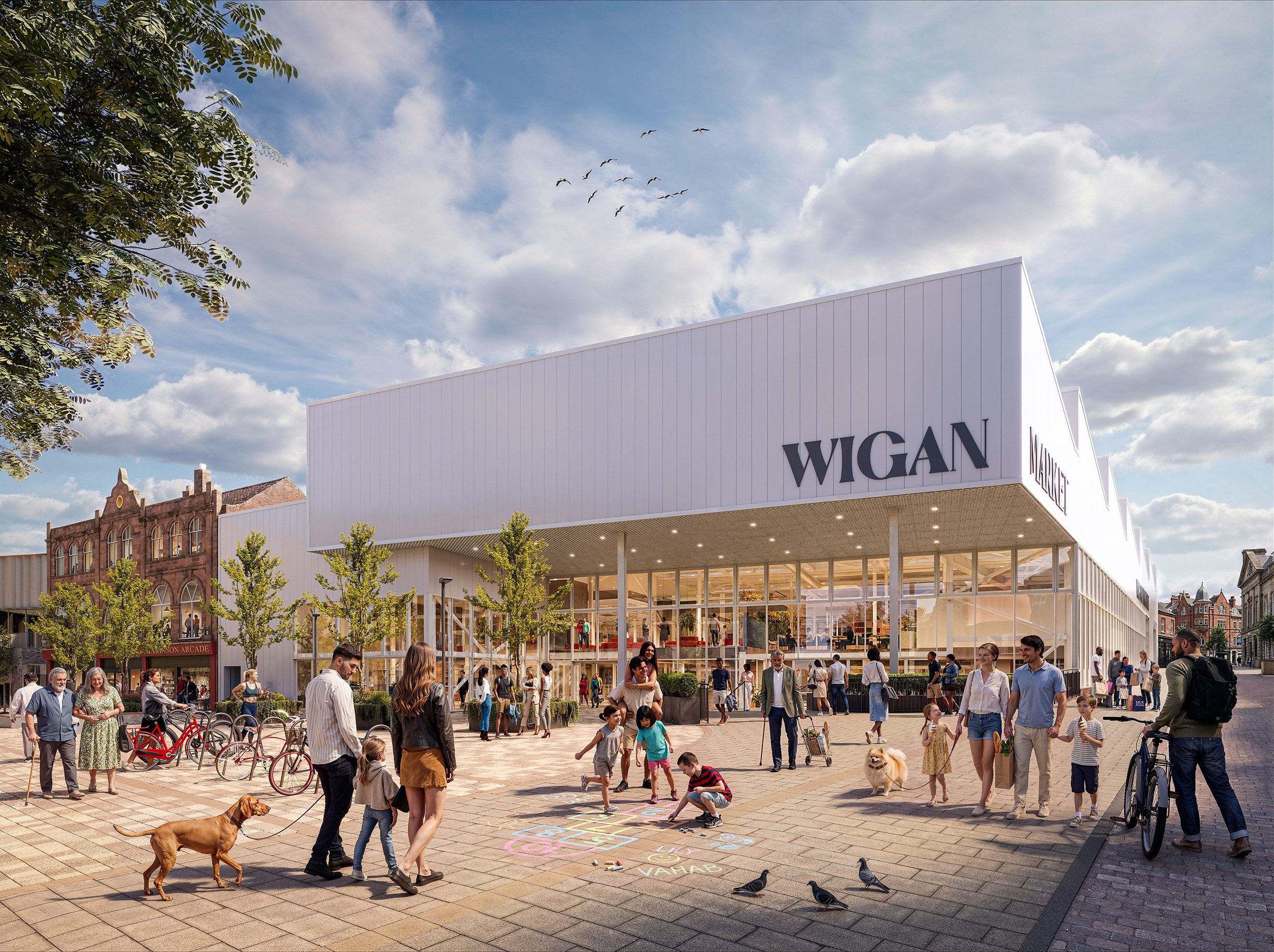 CGI of Wigan Market CGI of Wigan Market